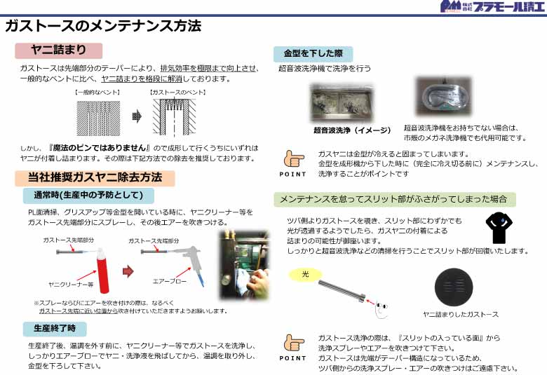 ガストースメンテナンス方法