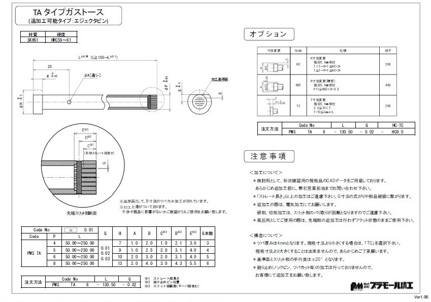 TAタイプガストース